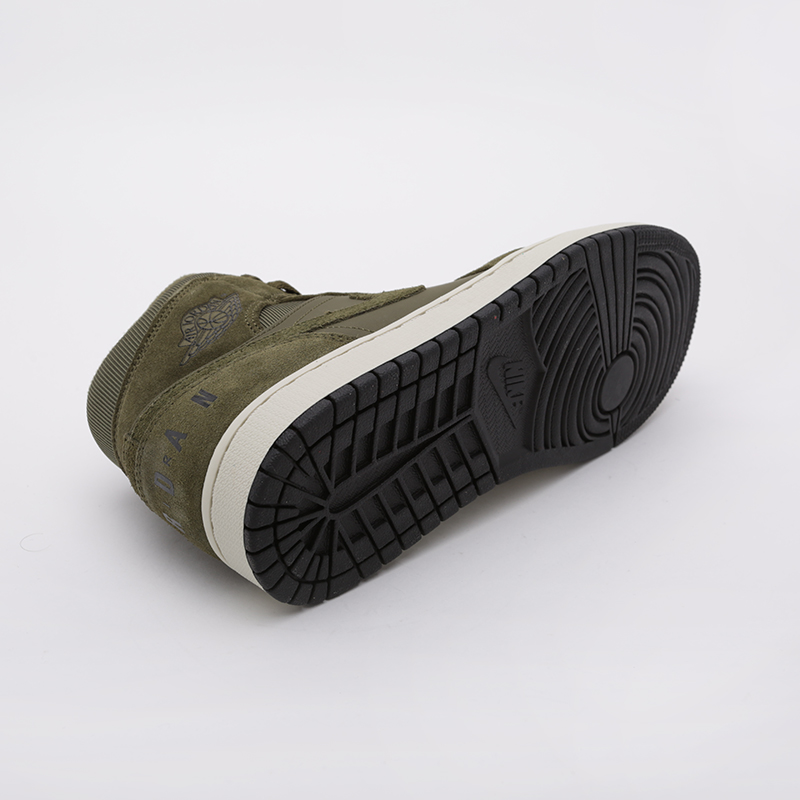мужские зеленые кроссовки Jordan 1 Mid BQ6579-300 - цена, описание, фото 3