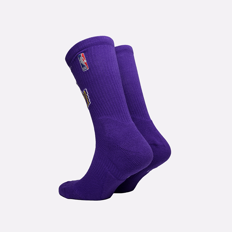 мужские фиолетовые носки Nike Los-Angeles Lakers Elite Crew SK0171-504 - цена, описание, фото 2