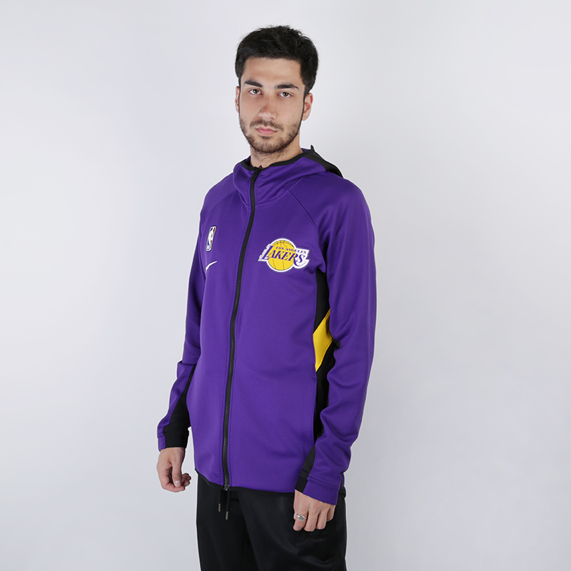 мужская фиолетовая толстовка Nike Lakers Therma Flex Showtime Zip Hoodie AT8470-504 - цена, описание, фото 2