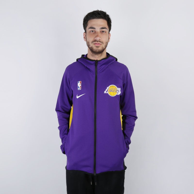 мужская фиолетовая толстовка Nike Lakers Therma Flex Showtime Zip Hoodie AT8470-504 - цена, описание, фото 1