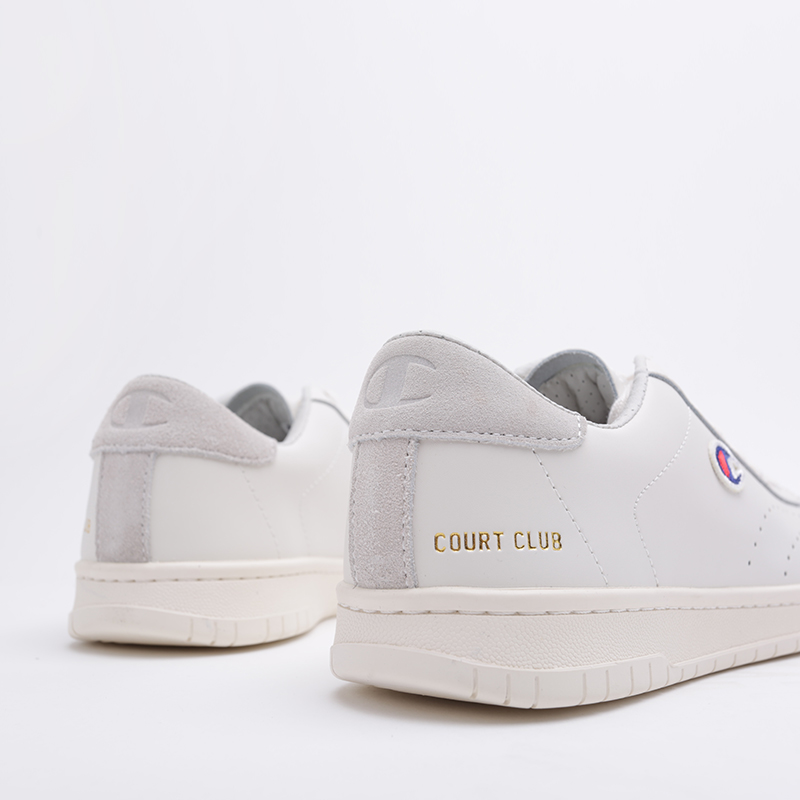 Мужские кроссовки Champion Court Club Patc (S21126-wht)  - цена, описание, фото 5