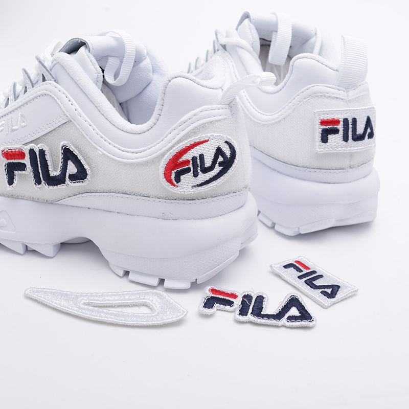 женские белые кроссовки Fila Disruptor 2 Patches 5FM00538-100 - цена, описание, фото 7