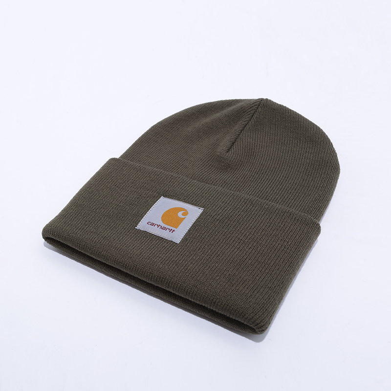  зеленая шапка Carhartt WIP Acrylic Watch Hat I020222-cypress - цена, описание, фото 2