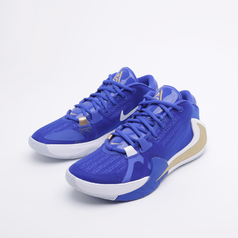мужские синие баскетбольные кроссовки Nike Zoom Freak 1 BQ5422-400 - цена, описание, фото 4