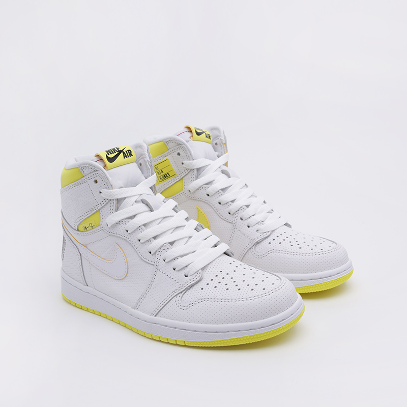 

Кроссовки Jordan, Белый;жёлтый, 1 Retro High OG