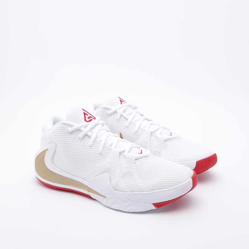 мужские белые баскетбольные кроссовки Nike Zoom Freak 1 BQ5422-100 - цена, описание, фото 1
