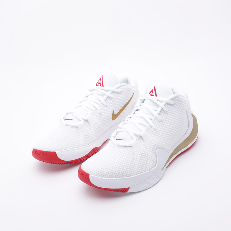 мужские белые баскетбольные кроссовки Nike Zoom Freak 1 BQ5422-100 - цена, описание, фото 5
