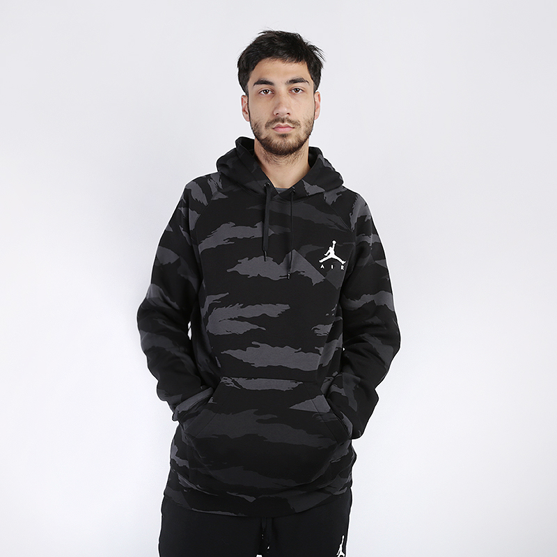 

Толстовка Jordan, Чёрный, Jumpman Fleece Camo Pullover Hoodie