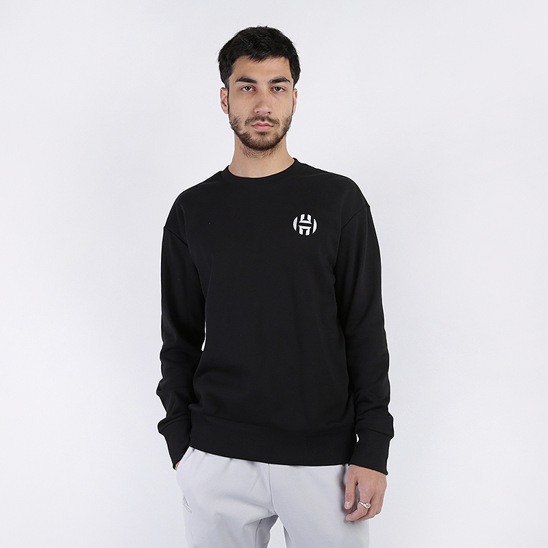 

Толстовка adidas, Чёрный, Harden Fle Crew