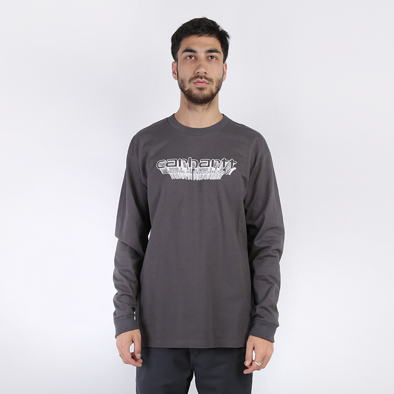 

Лонгслив Carhartt WIP, L/ Framework T-Shirt, Серый
