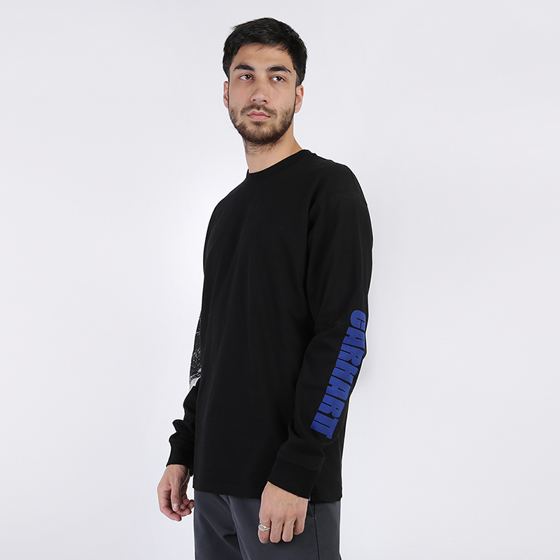 

Лонгслив Carhartt WIP, /S Deep Space T-Shirt, Чёрный