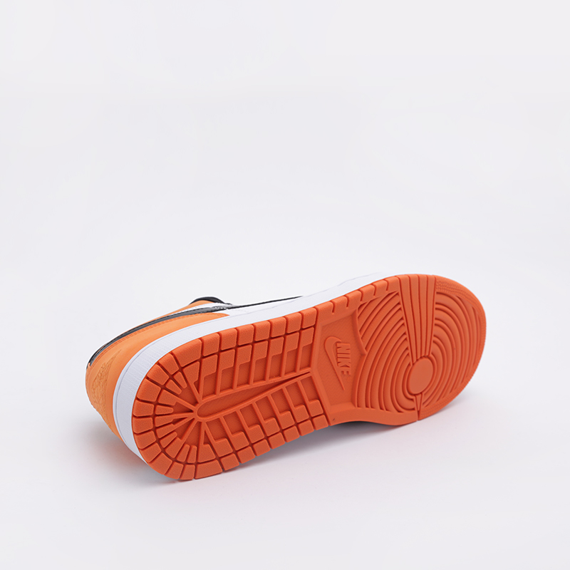мужские оранжевые кроссовки Jordan 1 Low 553558-128 - цена, описание, фото 2