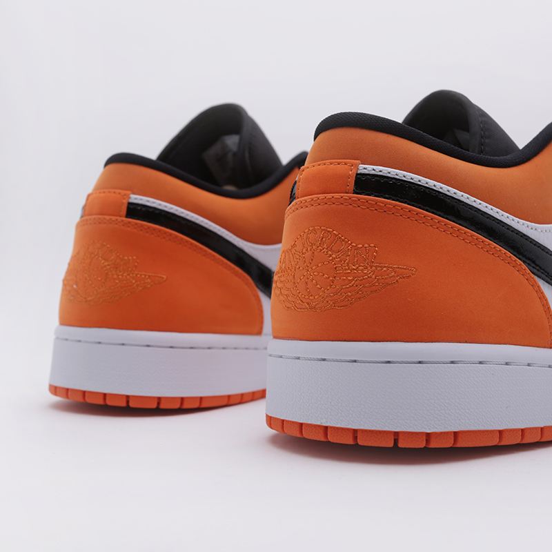 мужские оранжевые кроссовки Jordan 1 Low 553558-128 - цена, описание, фото 5