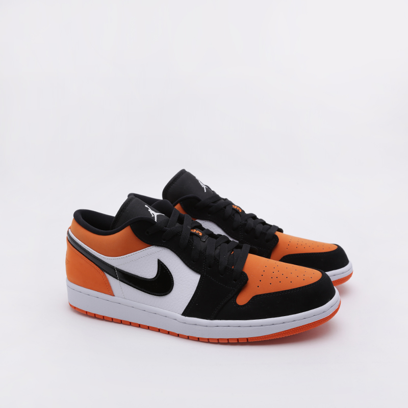 мужские оранжевые кроссовки Jordan 1 Low 553558-128 - цена, описание, фото 4
