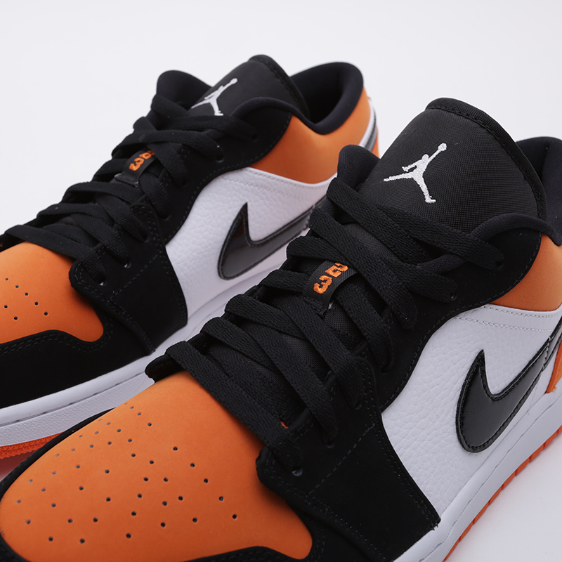 мужские оранжевые кроссовки Jordan 1 Low 553558-128 - цена, описание, фото 6