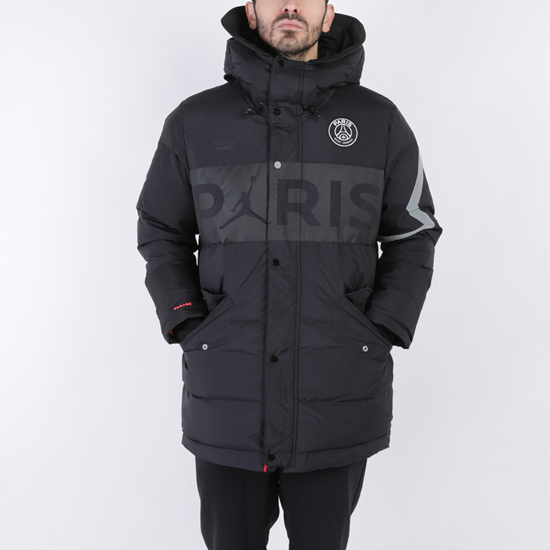 Мужская куртка Jordan PSG Down Parka (BQ8371-010) купить по цене 13990 руб  в интернет-магазине Streetball