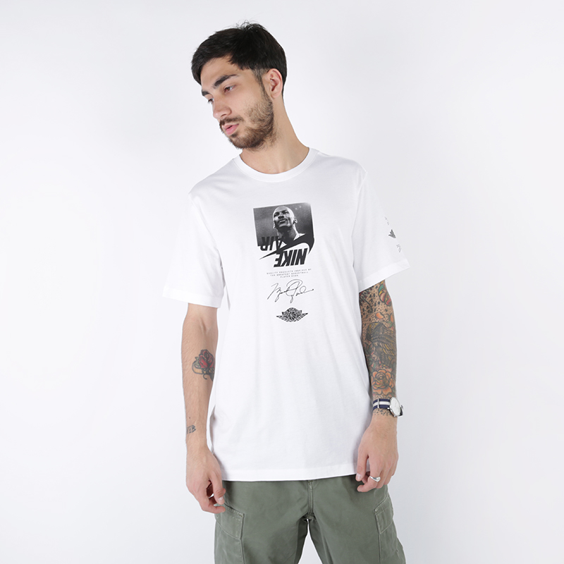 мужская белая футболка Jordan The Man BQ5554-100 - цена, описание, фото 1