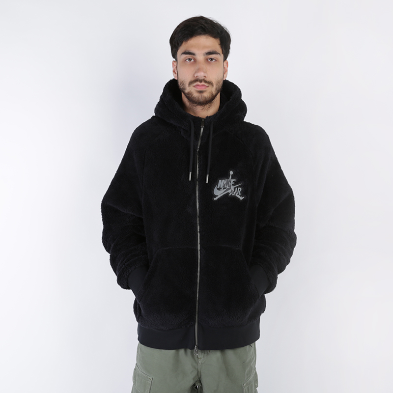 air jordan wings sherpa solid pullover hoodie