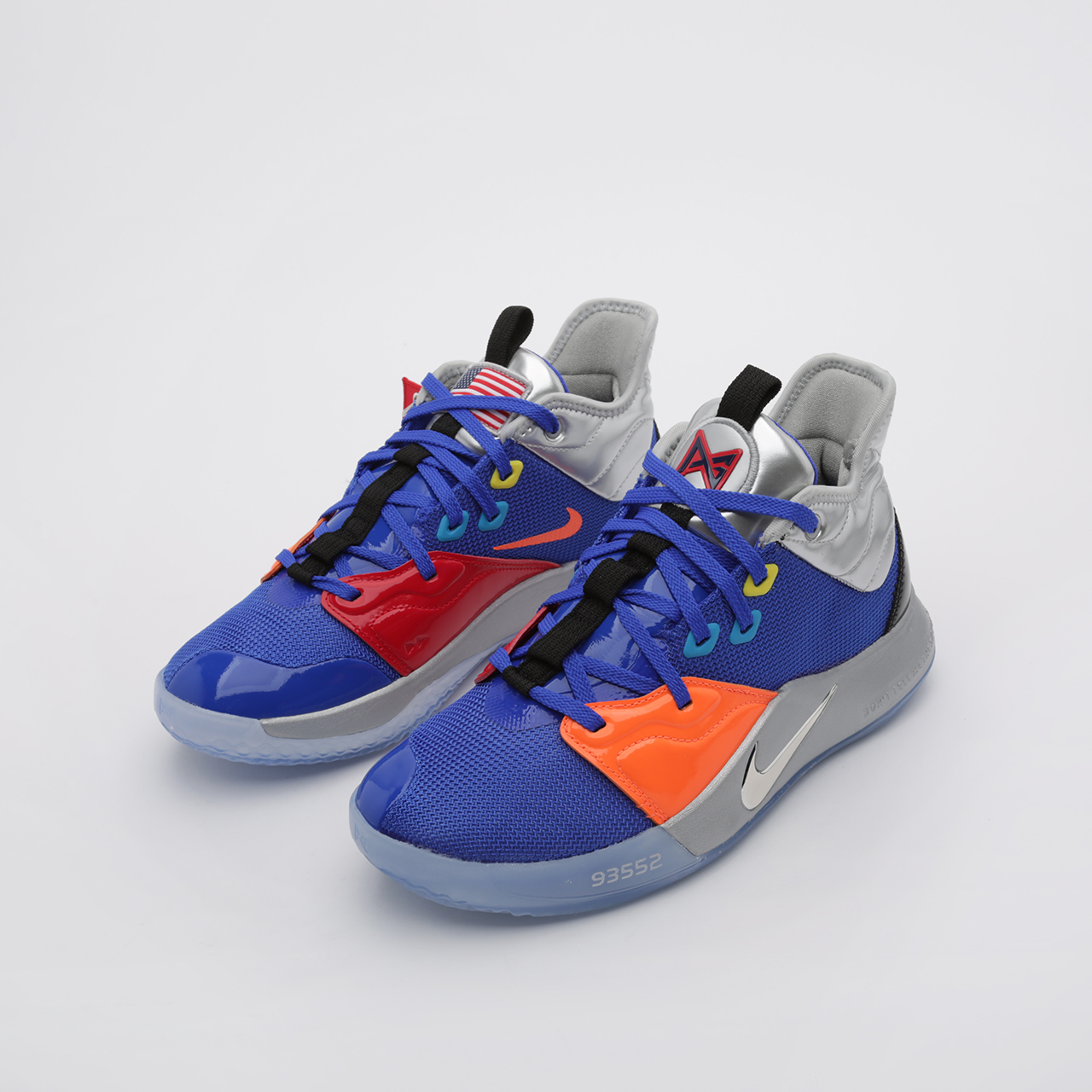 мужские синие баскетбольные кроссовки Nike PG 3 NASA CI2666-400 - цена, описание, фото 6