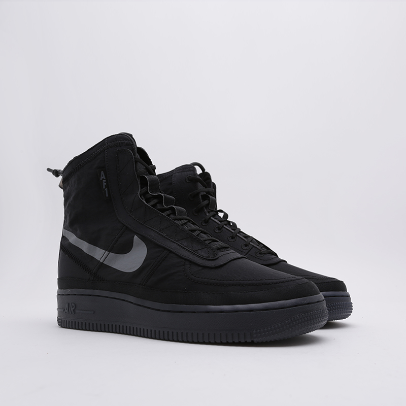 женские черные кроссовки Nike WMNS Air Force 1 Shell BQ6096-001 - цена, описание, фото 2