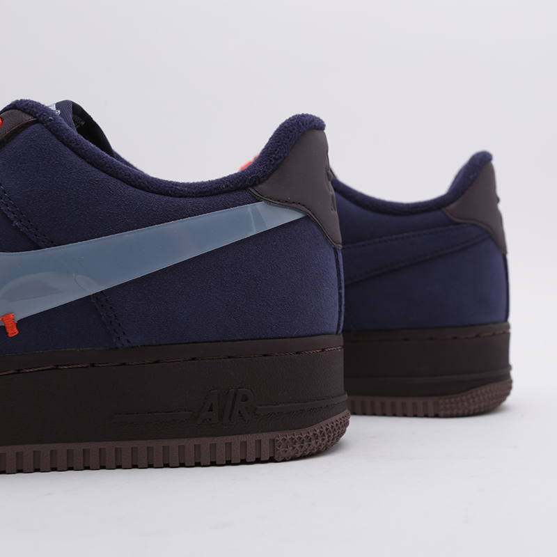 мужские синие кроссовки Nike Air Force 1 PRM CQ6367-600 - цена, описание, фото 6