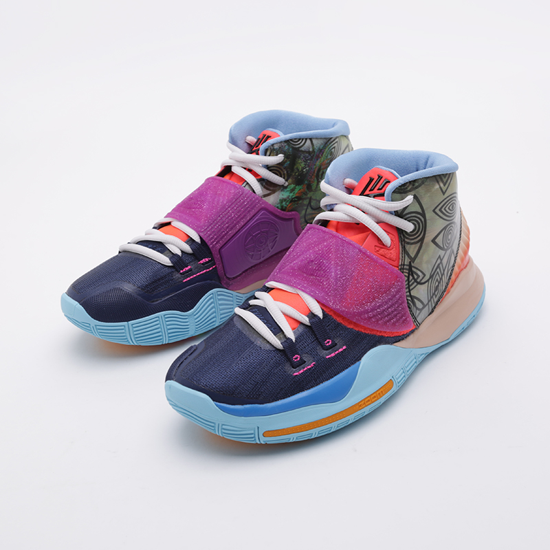 мужские разноцветные баскетбольные кроссовки Nike Kyrie 6 Pre Heat CN9839-403 - цена, описание, фото 6