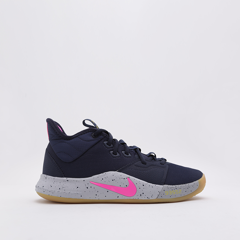 мужские синие баскетбольные кроссовки Nike PG 3 AO2607-401 - цена, описание, фото 1