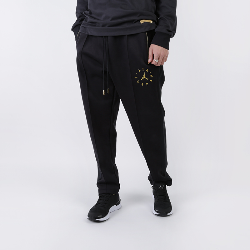 мужские черные брюки Jordan Remastered Sueded Trousers BQ5786-010 - цена, описание, фото 1