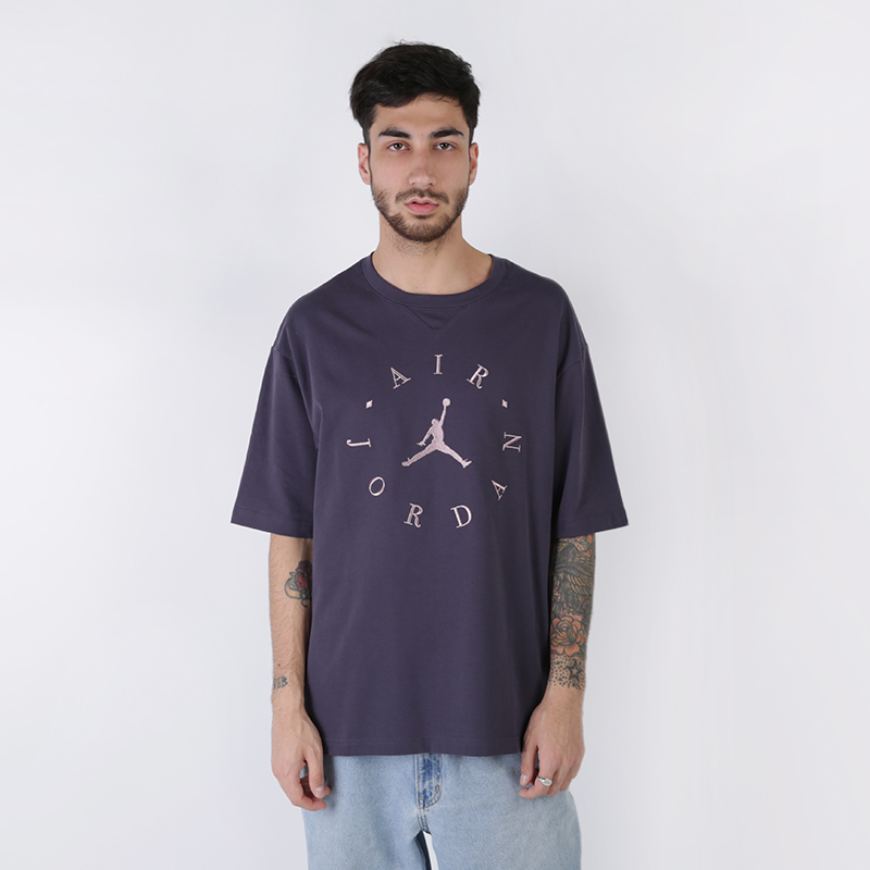 мужская синяя футболка Jordan Graphic Remastered Tee BQ5542-015 - цена, описание, фото 1