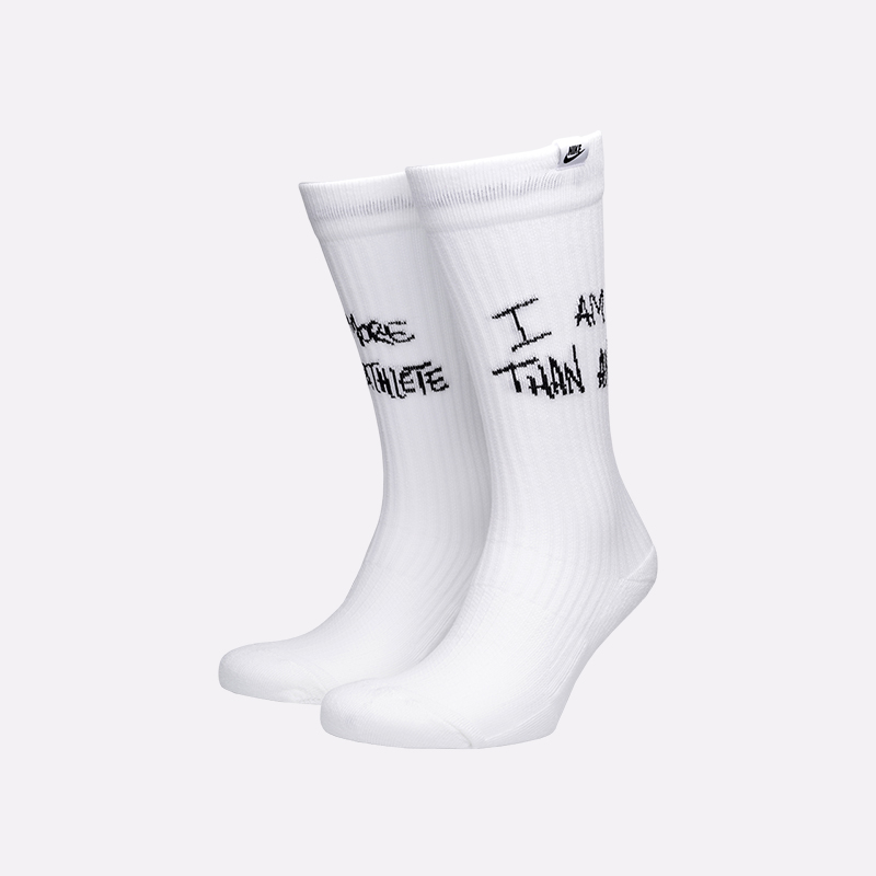 мужские белые носки Nike More Than An Athlete SX7865-100 - цена, описание, фото 1