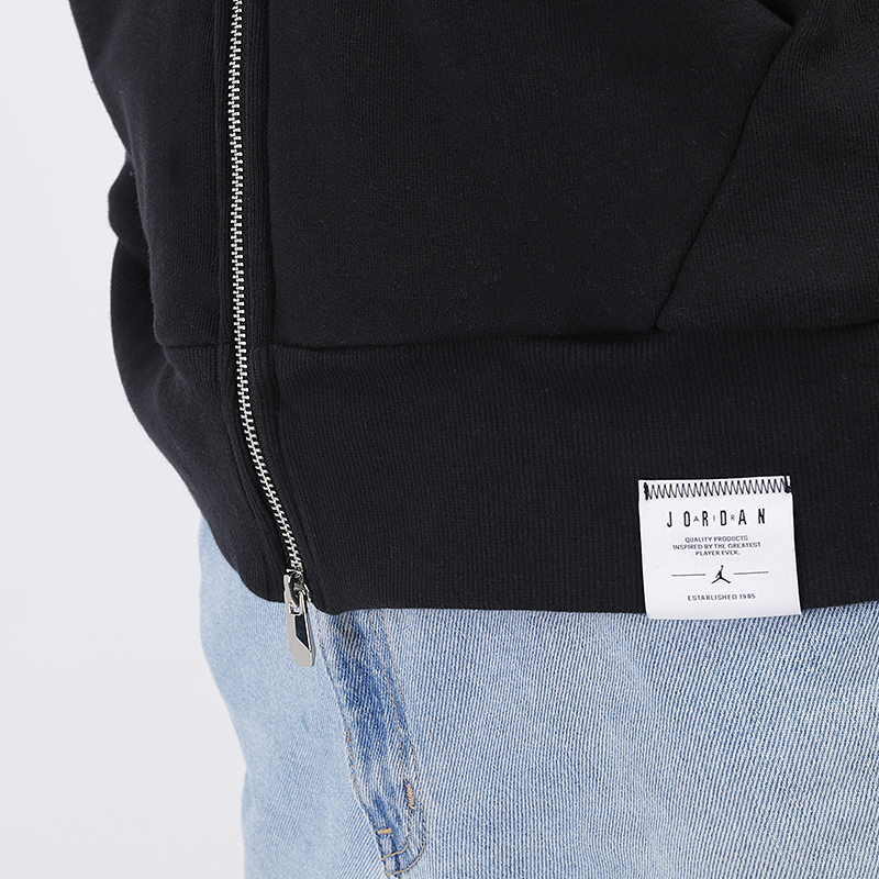 jordan black cat sherpa hoodie