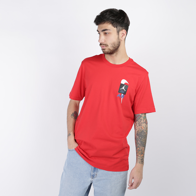 мужская красная футболка Jordan Legacy AJ4 Tee CQ8297-657 - цена, описание, фото 1