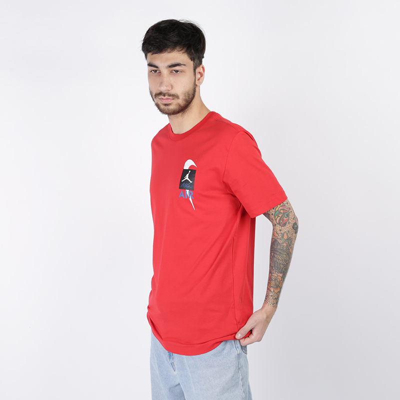 мужская красная футболка Jordan Legacy AJ4 Tee CQ8297-657 - цена, описание, фото 3