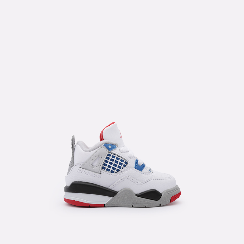 детские белые кроссовки Jordan 4 Retro (TD) BQ7670-146 - цена, описание, фото 1