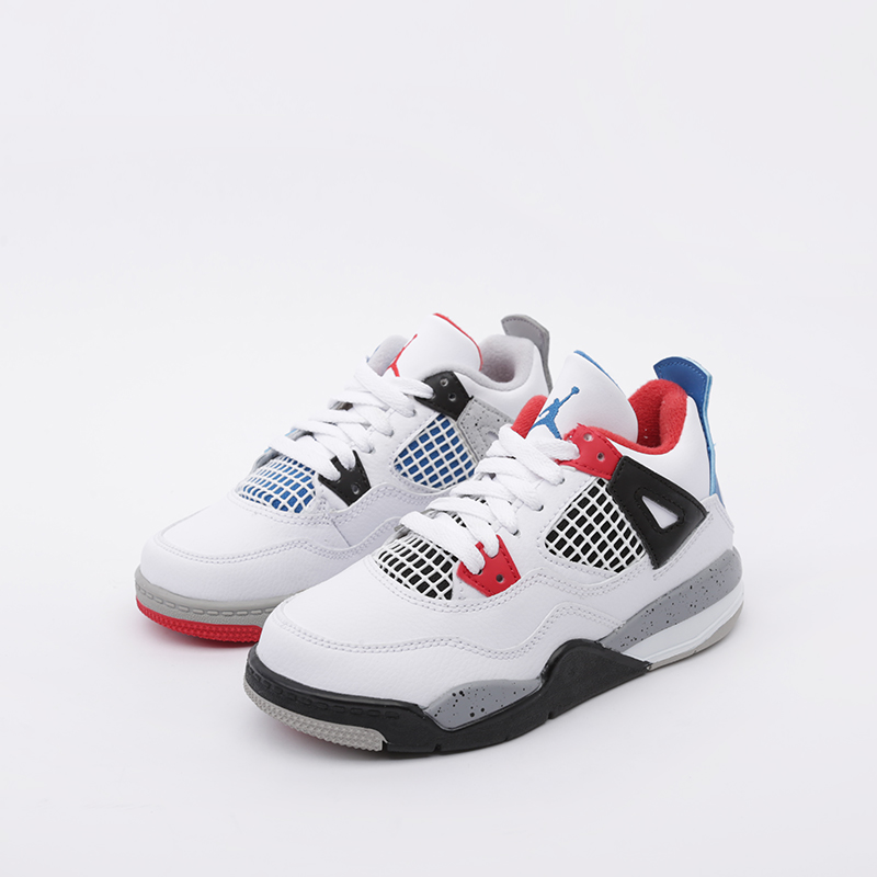 детские белые кроссовки Jordan 4 Retro (PS) BQ7669-146 - цена, описание, фото 5