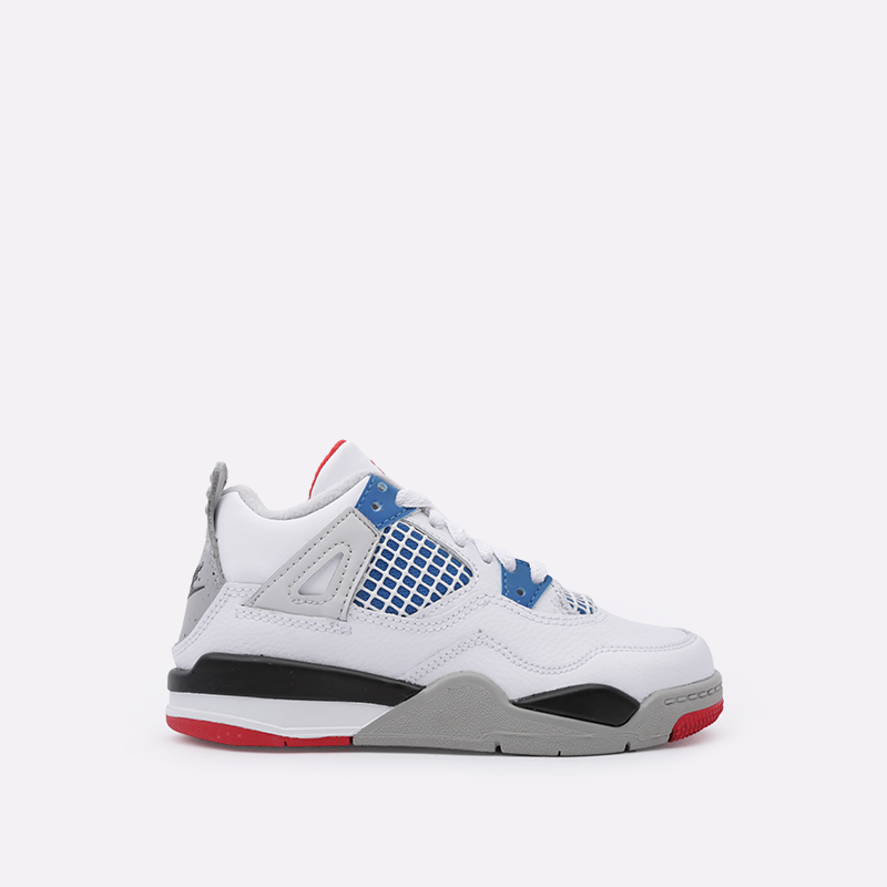 детские белые кроссовки Jordan 4 Retro (PS) BQ7669-146 - цена, описание, фото 1