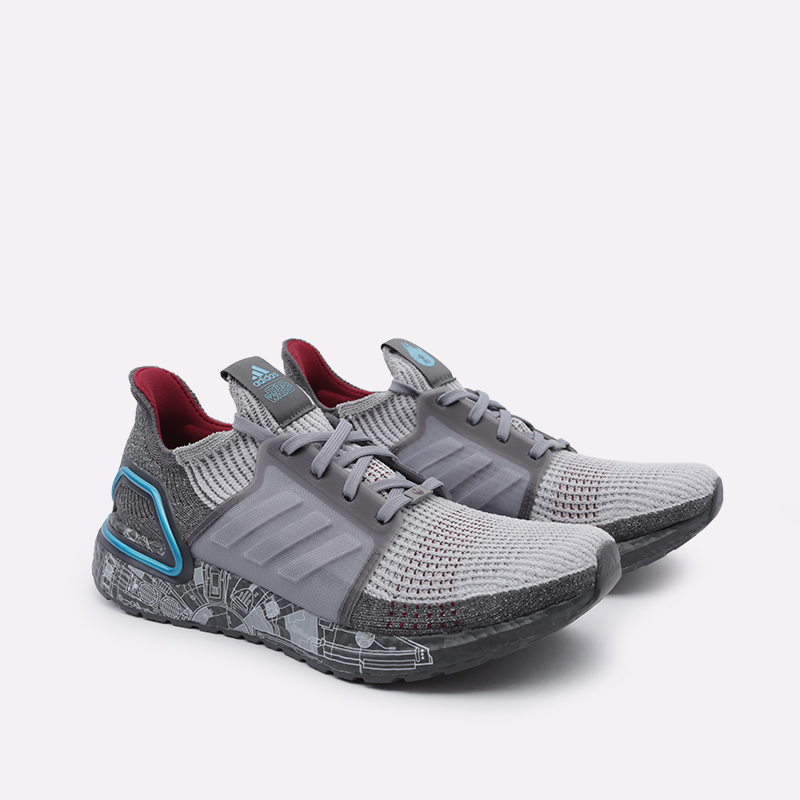 мужские серые кроссовки adidas UltraBoost 19 SW FW0525 - цена, описание, фото 3