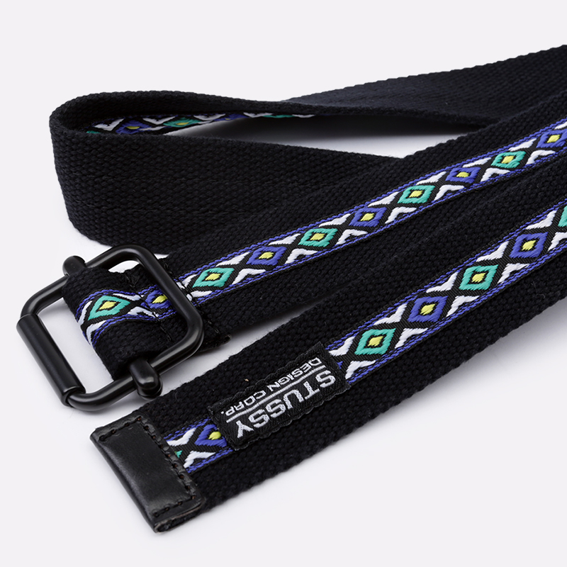  черный ремень Stussy Woven Taped Belt 135161 - цена, описание, фото 1