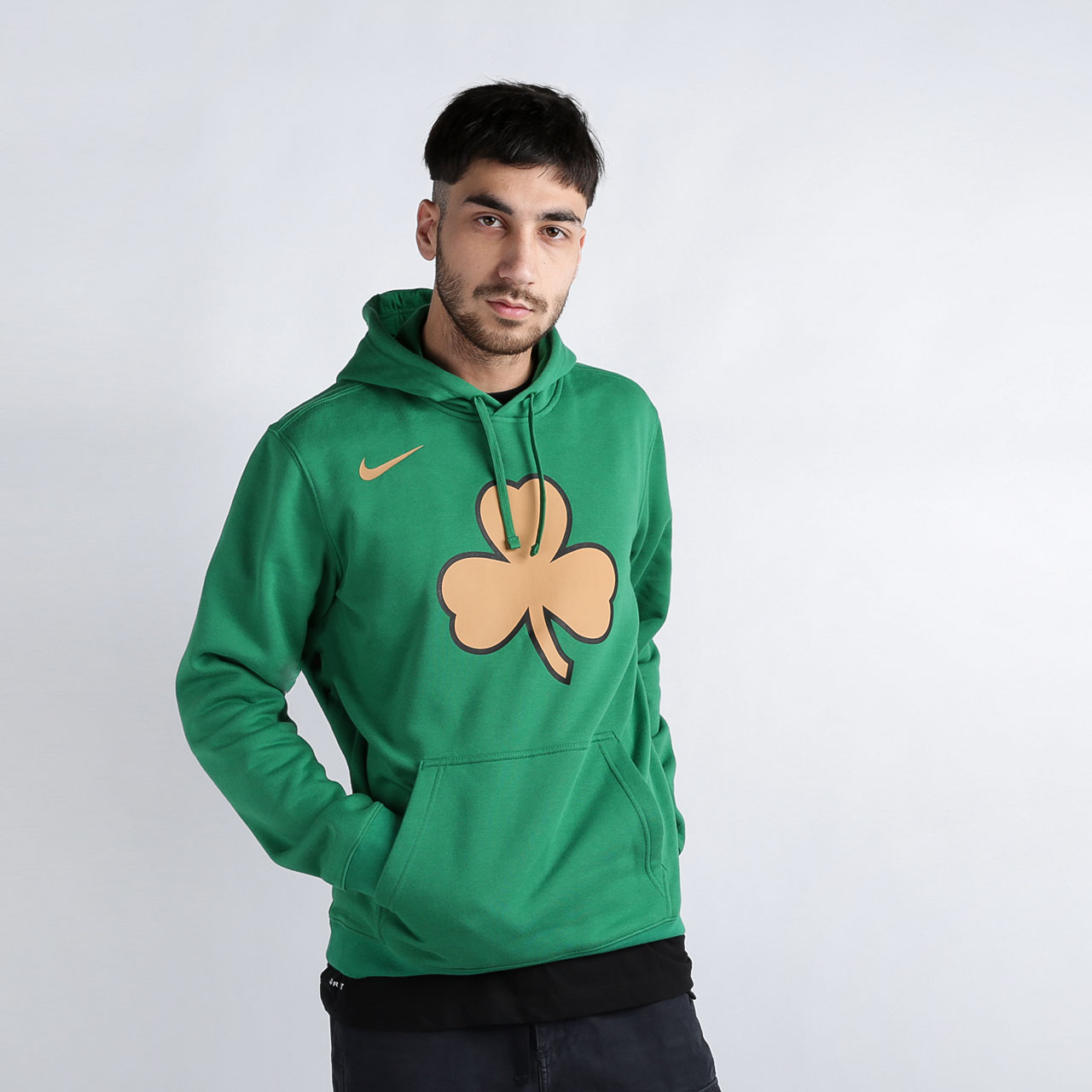 мужская зеленая толстовка Nike Celtics City Logo CD3216-312 - цена, описание, фото 1