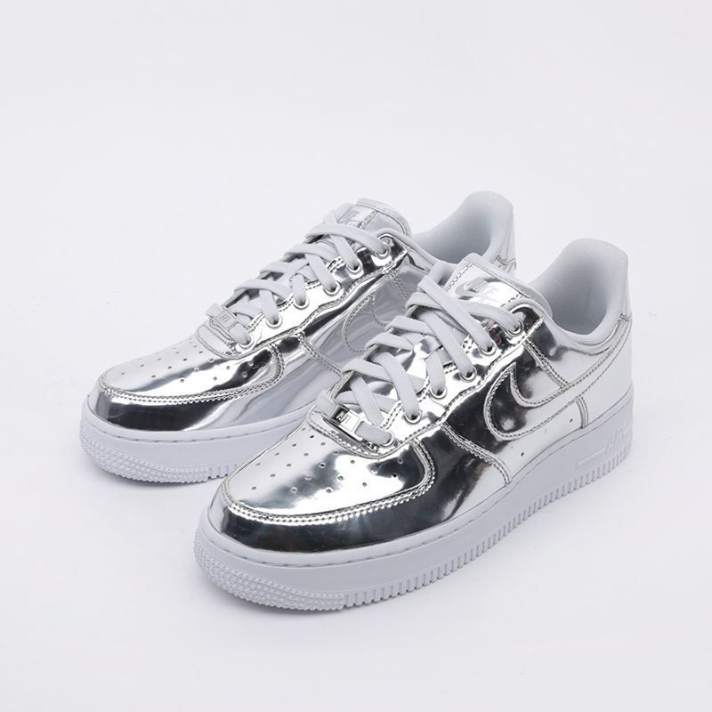 женские серебряные кроссовки Nike WMNS Air Force 1 SP CQ6566-001 - цена, описание, фото 5