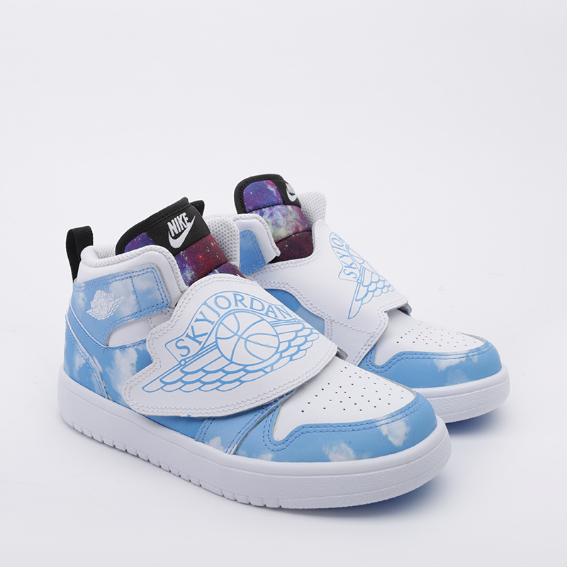 детские голубые кроссовки Jordan Sky 1 Fearless (PS) CT2477-400 - цена, описание, фото 2