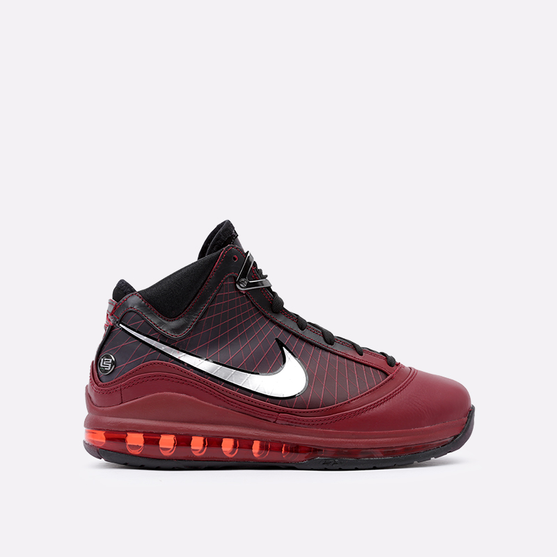 мужские бордовые баскетбольные кроссовки Nike Lebron VII QS CU5133-600 - цена, описание, фото 1