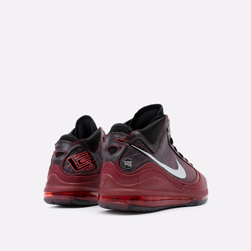 мужские бордовые баскетбольные кроссовки Nike Lebron VII QS CU5133-600 - цена, описание, фото 4