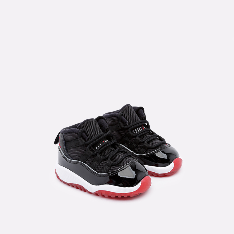 детские черные кроссовки Jordan 11 Retro (TD) 378040-061 - цена, описание, фото 2