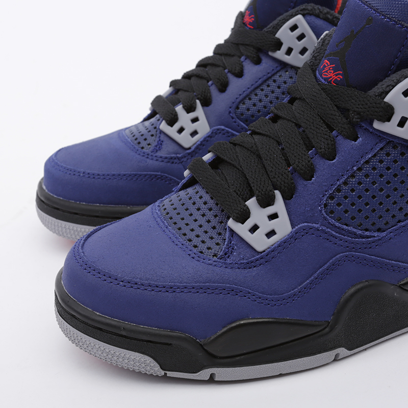 женские синие кроссовки Jordan 4 Retro WNTR BG CQ9745-401 - цена, описание, фото 6