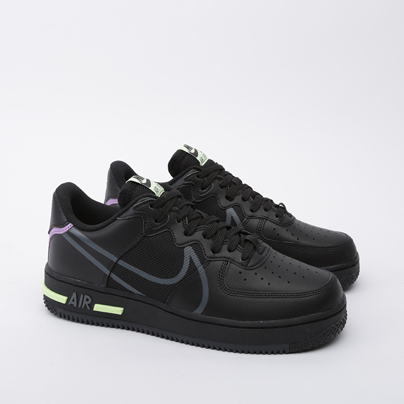 мужские черные кроссовки Nike Air Force 1 React CD4366-001 - цена, описание, фото 2