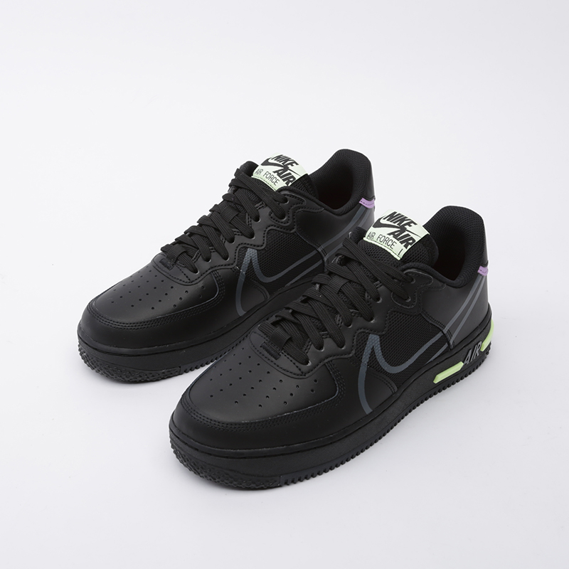 мужские черные кроссовки Nike Air Force 1 React CD4366-001 - цена, описание, фото 5