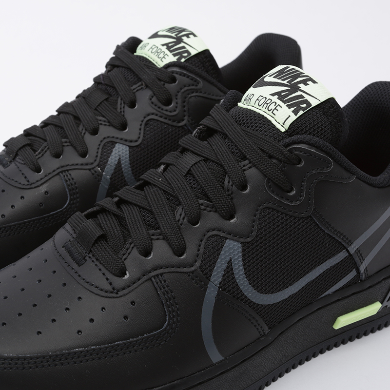 мужские черные кроссовки Nike Air Force 1 React CD4366-001 - цена, описание, фото 6
