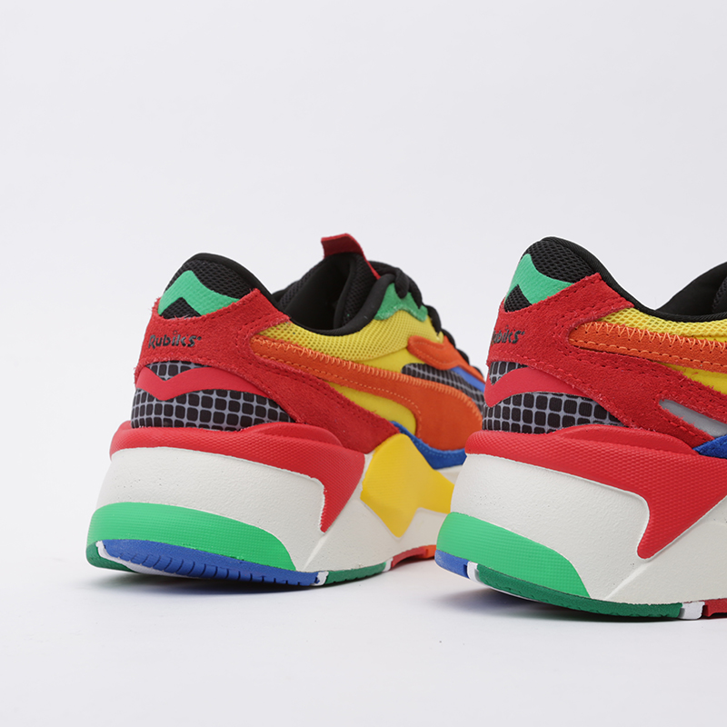 мужские разноцветные кроссовки PUMA RS-X3 Rubiks 37342801 - цена, описание, фото 4