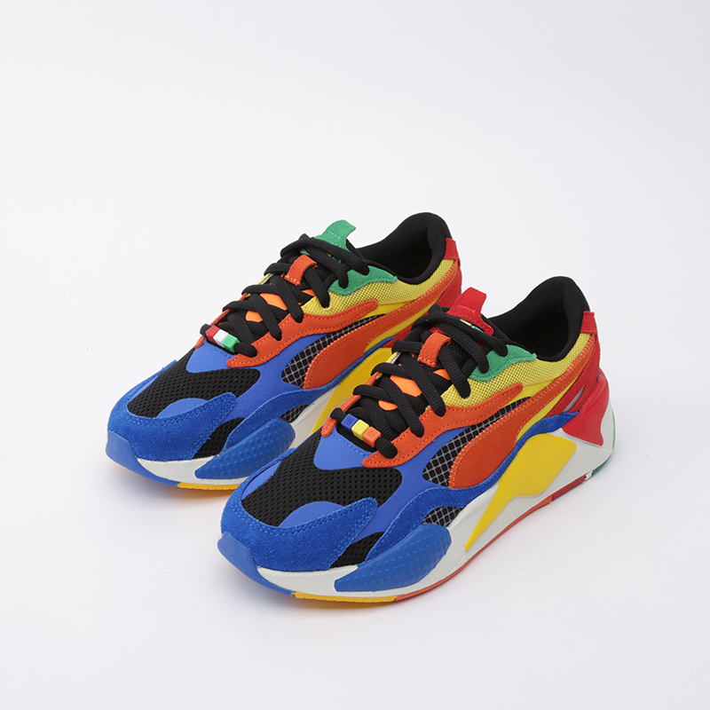 мужские разноцветные кроссовки PUMA RS-X3 Rubiks 37342801 - цена, описание, фото 5